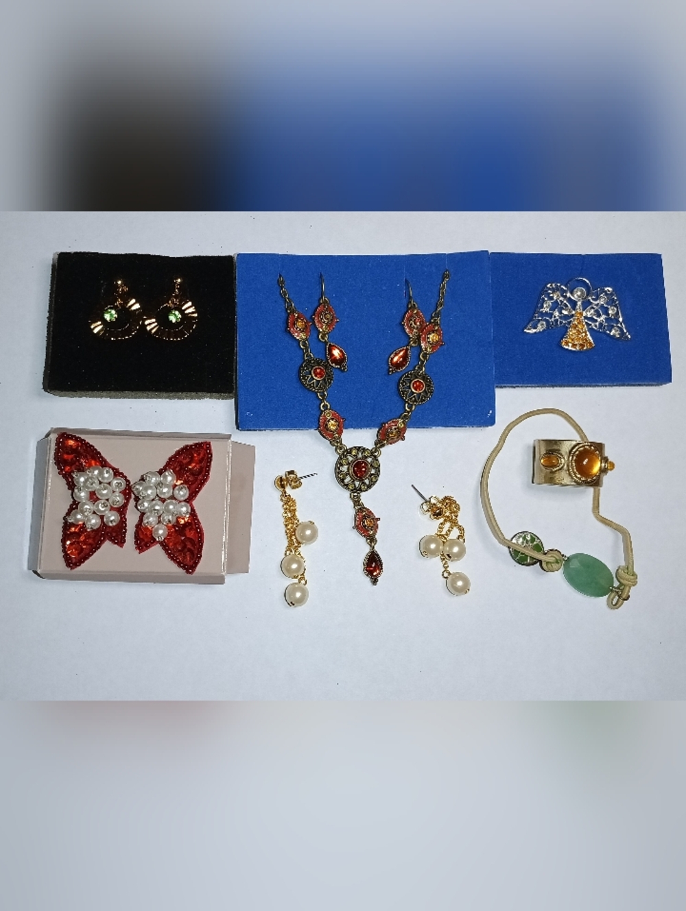 7 Pc. Vintage Avon Jewelry In Original Boxes